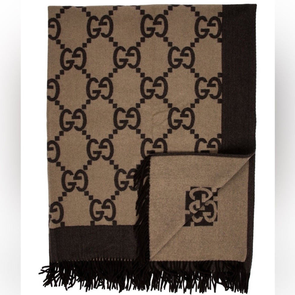 Gucci Cashmere-Blend Throw Blanket